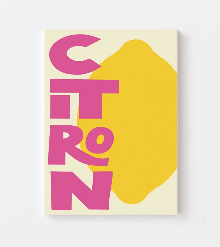 Affiche A3 Citron - Inouï Affiches