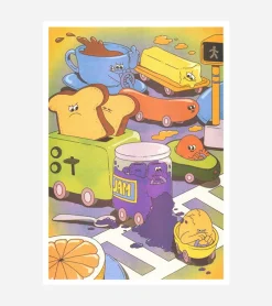 Affiche A3 If there's a traffic jam... - Kiblind Atelier