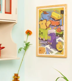 Affiche A3 If there's a traffic jam... - Kiblind Atelier