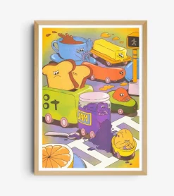 Affiche A3 If there's a traffic jam... - Kiblind Atelier