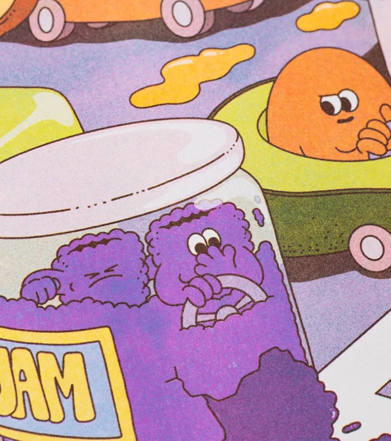 Affiche A3 If there's a traffic jam... - Kiblind Atelier