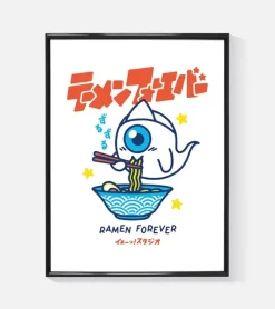 Affiche A3 Ramen Forever - Yeaaah! Studio