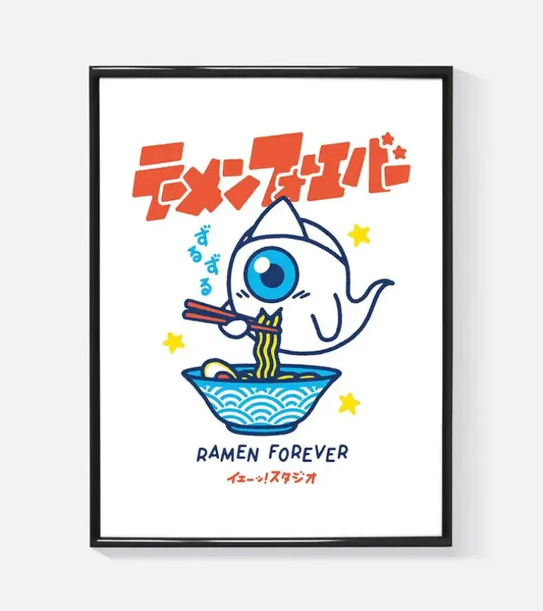Affiche A3 Ramen Forever - Yeaaah! Studio