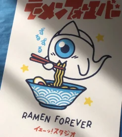 Affiche A3 Ramen Forever - Yeaaah! Studio