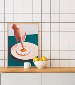 Affiche 30x40 Fried Egg - Paper collective