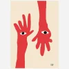 Affiche 30x40 Hamsa Hands - Paper collective