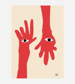 Affiche 30x40 Hamsa Hands - Paper collective