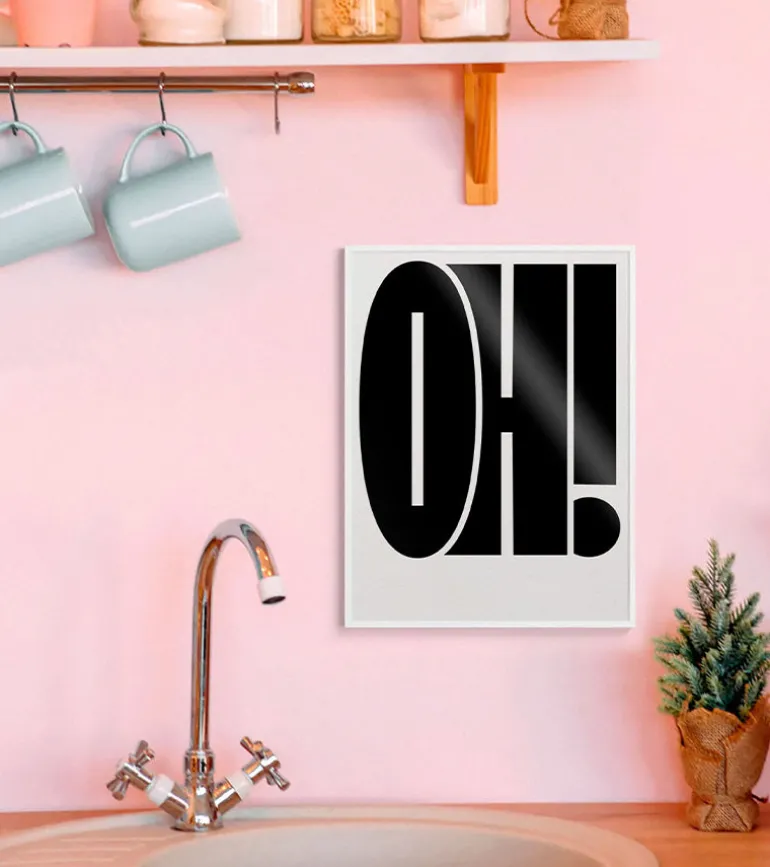 Affiche 30x40 OH! - Studio Topo