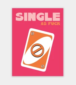 Affiche 30x40 Single as fuck - Soleil Mojito