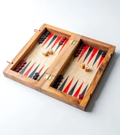 Backgammon en bois de manguier