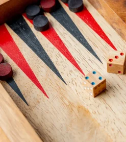Backgammon en bois de manguier