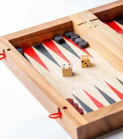 Backgammon en bois de manguier