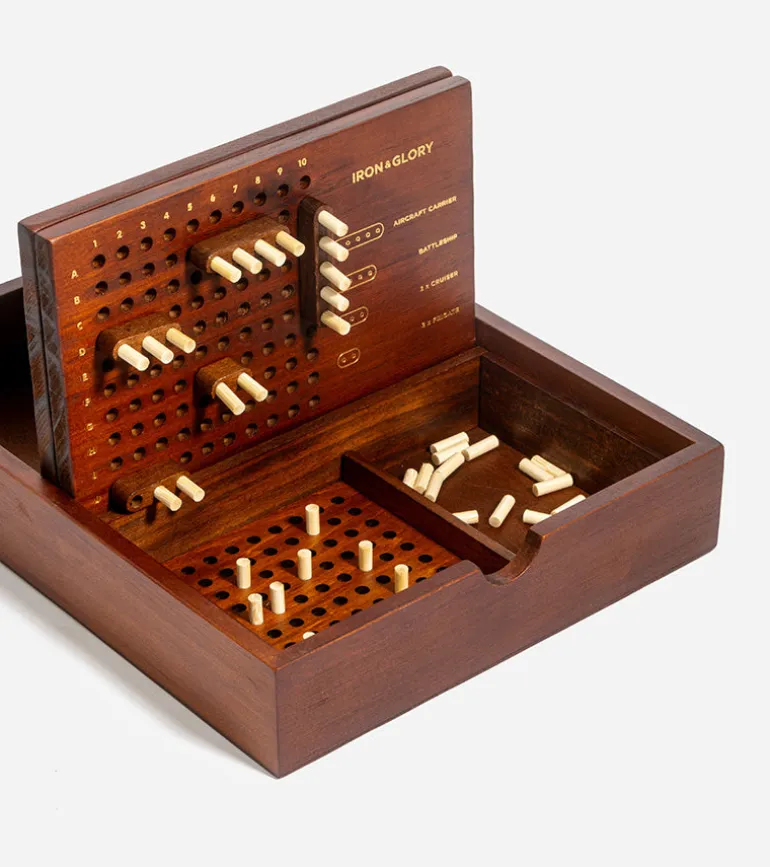 Bataille navale de luxe en bois