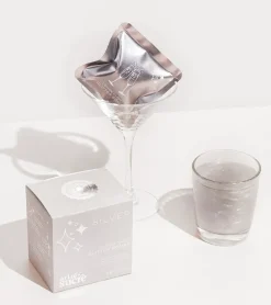 Bombes à paillettes argentées pour cocktails