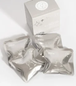 Bombes à paillettes argentées pour cocktails