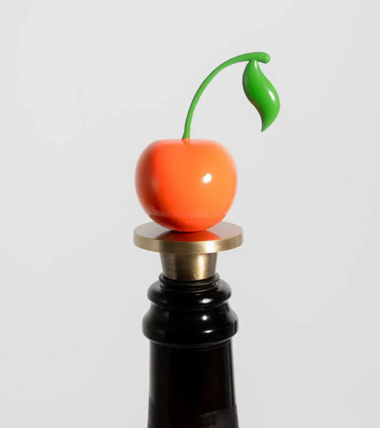 Bouchon à vin cerise