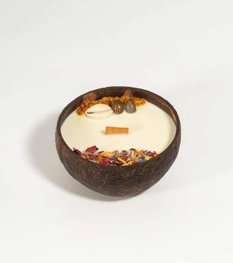 Bougie noix de coco