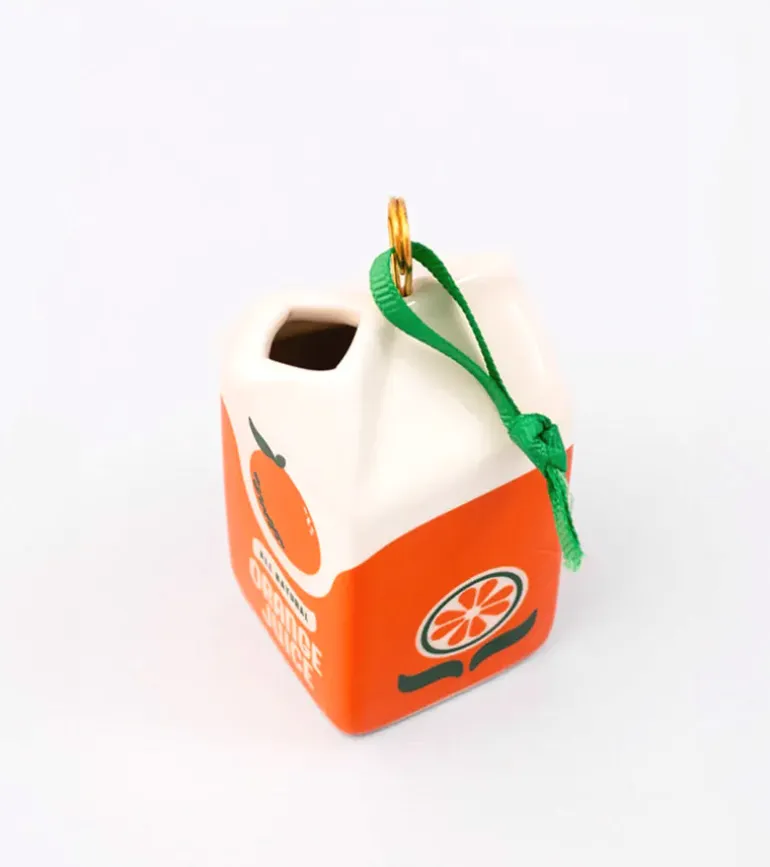 Boule de Noël - Brique de jus d'orange