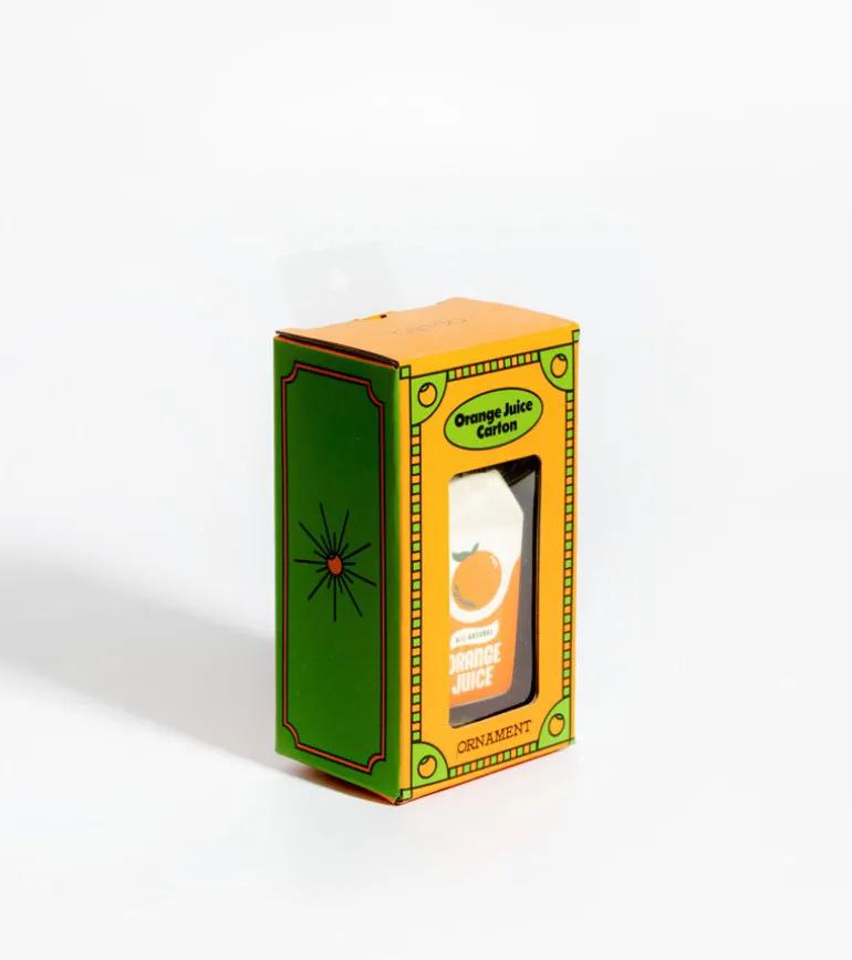 Boule de Noël - Brique de jus d'orange