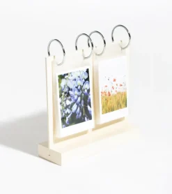 Cadre photo en bois à feuilleter pour Instax