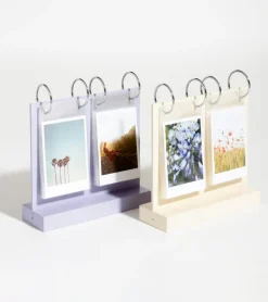 Cadre photo en bois à feuilleter pour Instax