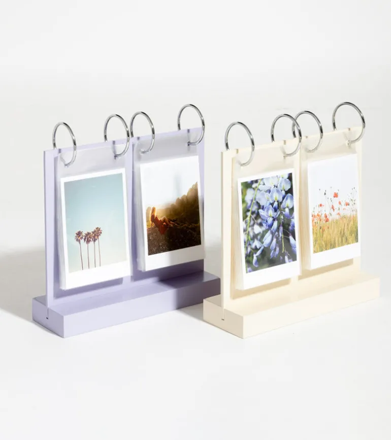 Cadre photo en bois à feuilleter pour Instax