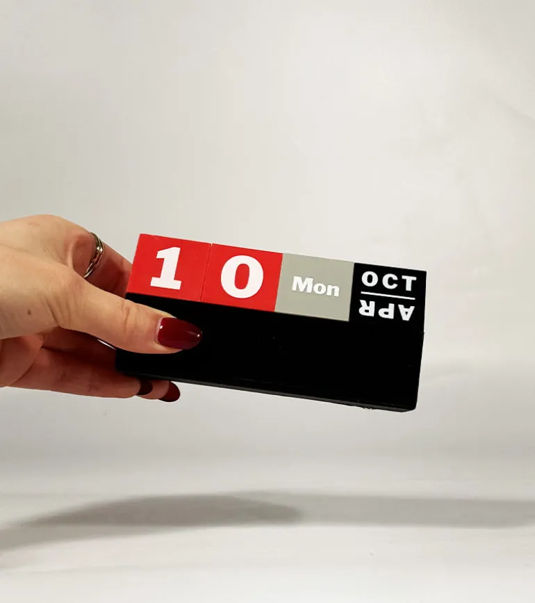 Calendrier perpétuel en cubes