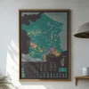 Carte à gratter : la France des vins