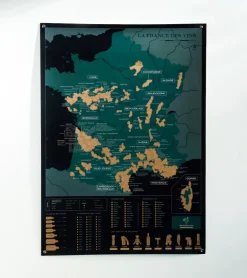 Carte à gratter : la France des vins