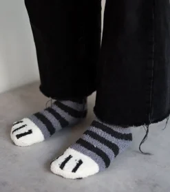 Chaussettes moumoute chat