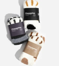 Chaussettes moumoute chat