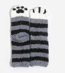 Chaussettes moumoute chat