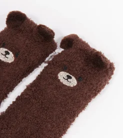Chaussettes ourson en moumoute