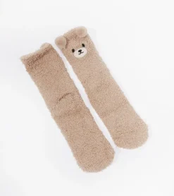 Chaussettes ourson en moumoute