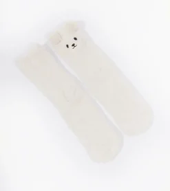 Chaussettes ourson en moumoute