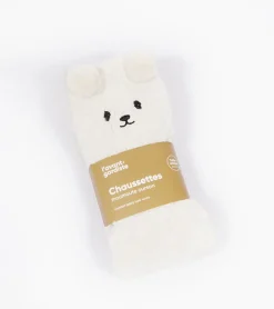 Chaussettes ourson en moumoute