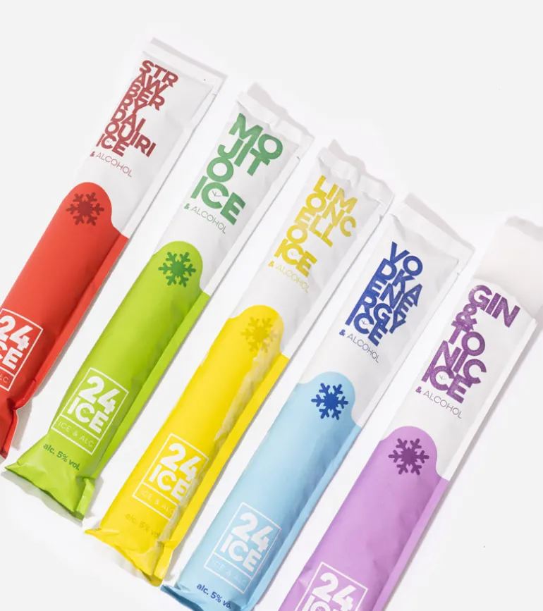 Cocktails en bâtonnet à glacer