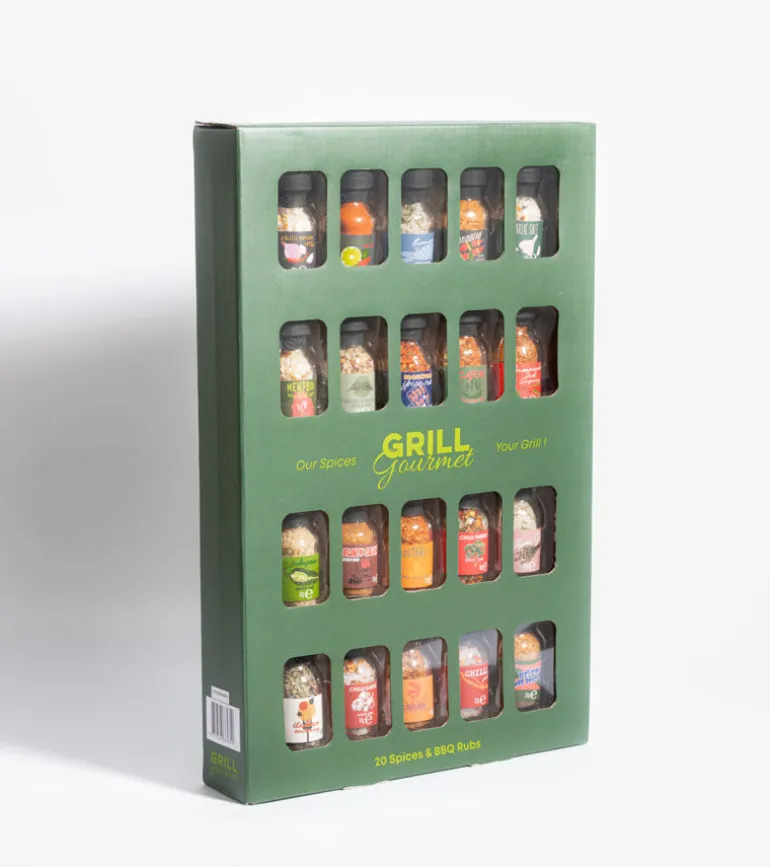 Coffret d'épices pour barbecue, set de 20