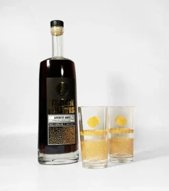 Coffret Pastis noir & verres