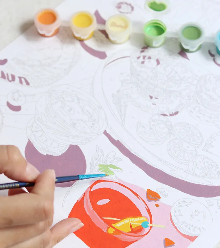 Coffret peinture au numéro