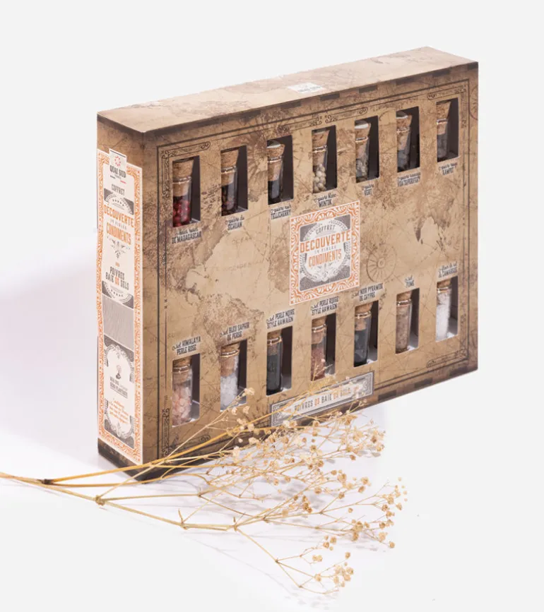 Coffret poivres, baies et sels