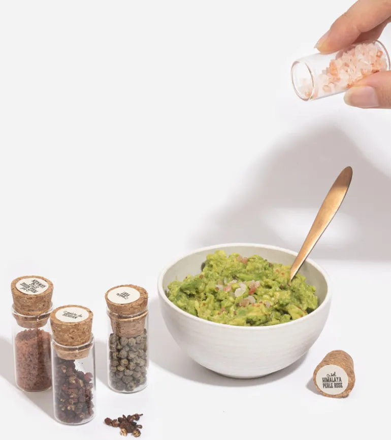 Coffret poivres, baies et sels