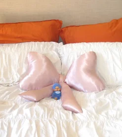 Coussin noeud XL en satin