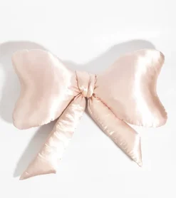 Coussin noeud XL en satin