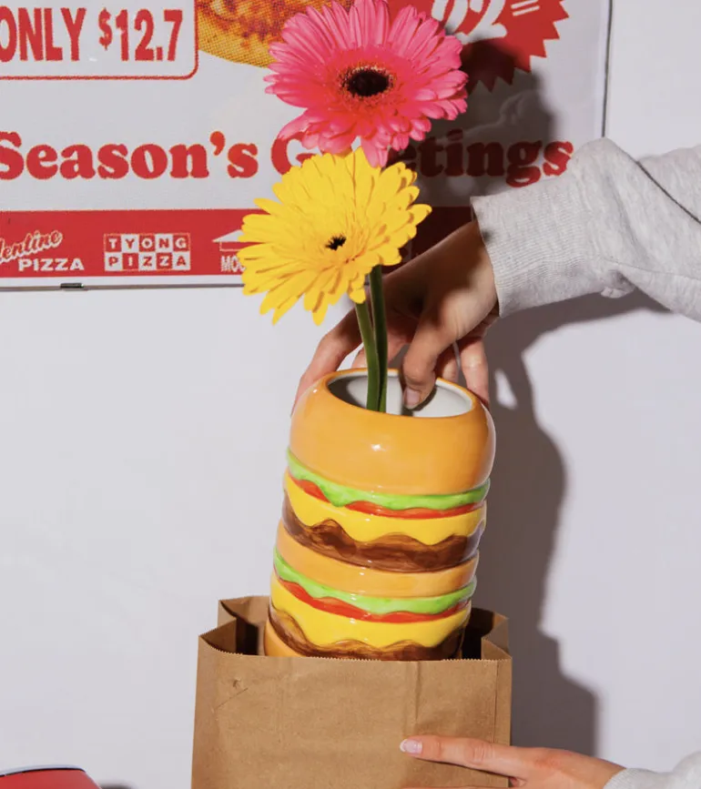 Fast Food - Vase Burger en céramique