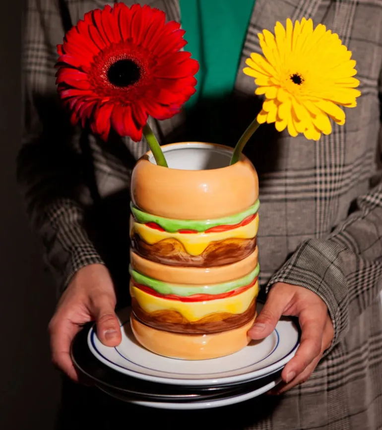 Fast Food - Vase Burger en céramique