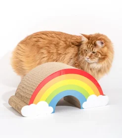 Griffoir arc-en-ciel pour chats