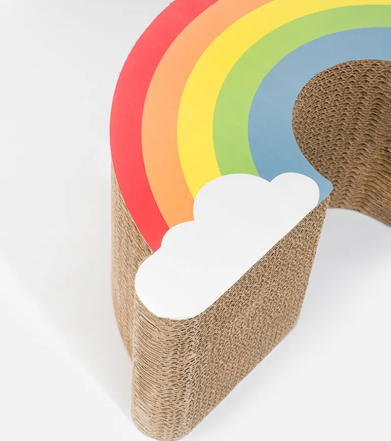 Griffoir arc-en-ciel pour chats