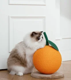 Griffoir mandarine pour chats