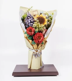 Kit DIY - Bouquet de fleurs en bois